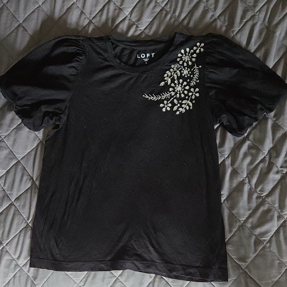 LOFT Black Tee